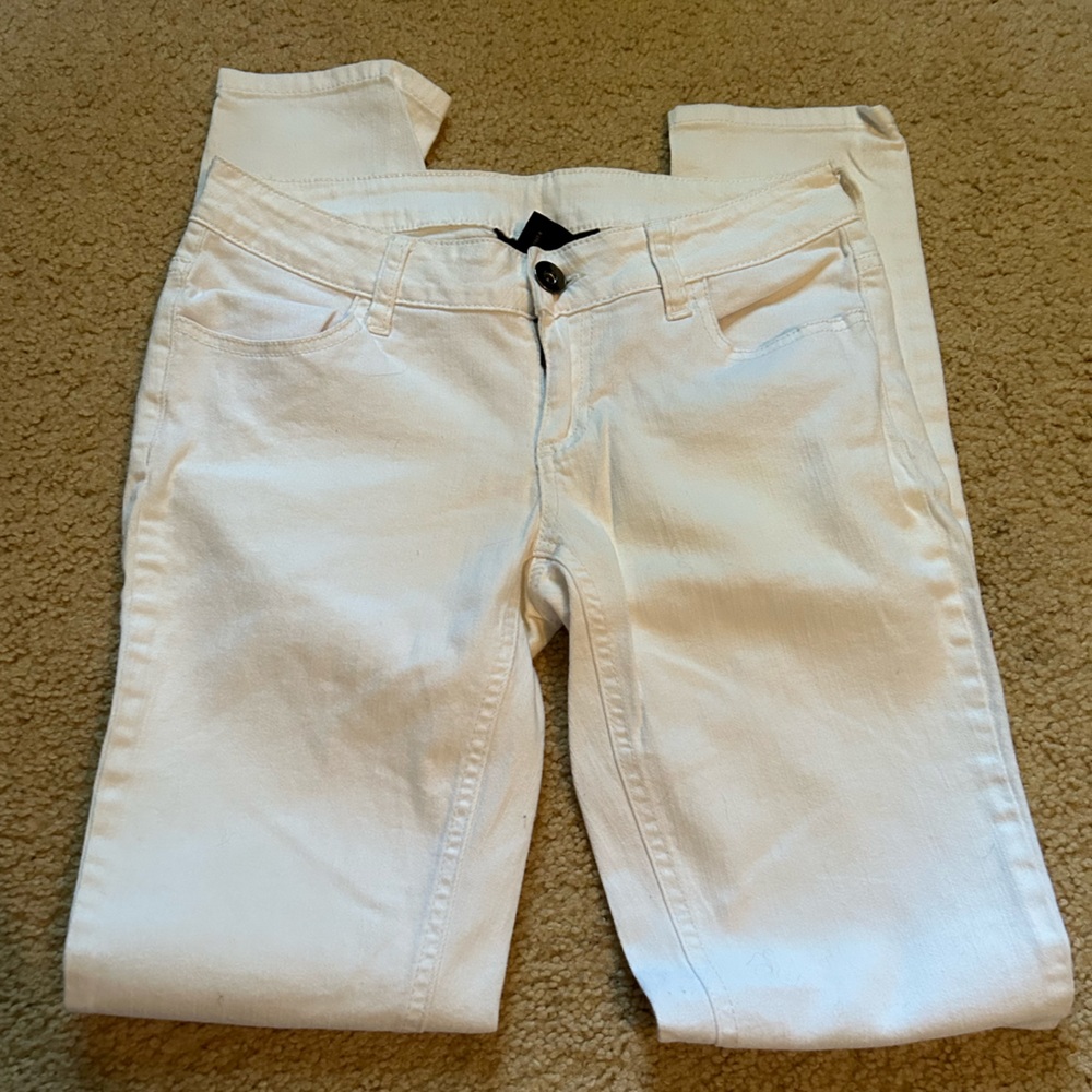 City Streets White Skinny Jeans